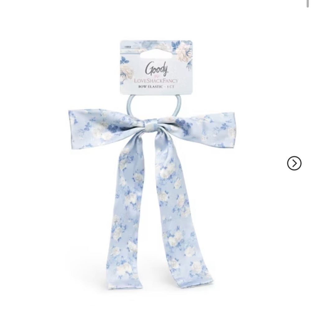 New LoveShackFancy x Goody Bow Blue Hair Tie Clip